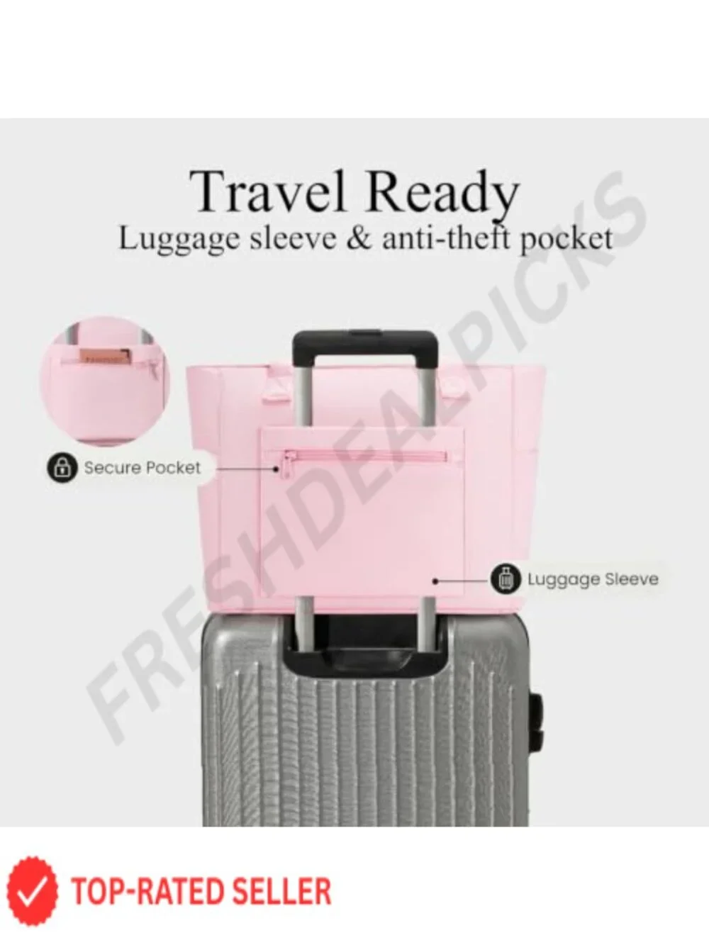 Nylon Work Tote Bag Women Laptop Tote 15.6 Inch Travel Office Nurse Bag